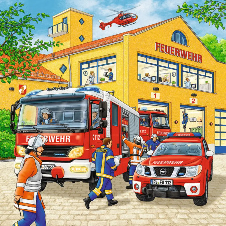 Ravensburger 9401 Puzzle Feuerwehreinsatz 3 X 49 Teile
