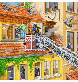 Ravensburger 9401 Puzzle Feuerwehreinsatz 3 X 49 Teile