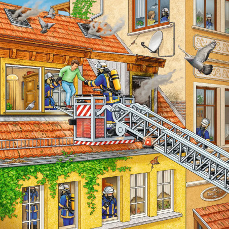 Ravensburger 9401 Puzzle Feuerwehreinsatz 3 X 49 Teile