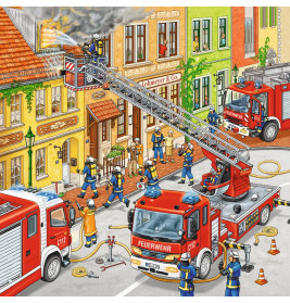 Ravensburger 9401 Puzzle Feuerwehreinsatz 3 X 49 Teile