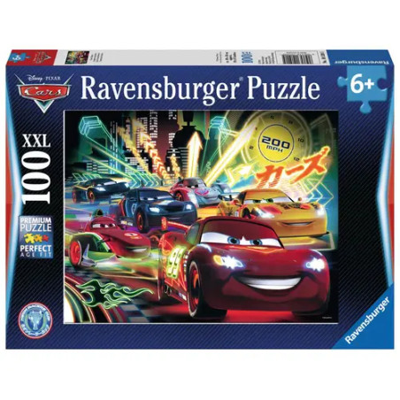 Ravensburger 10520 Puzzle Cars Neon 100 Teile XXL