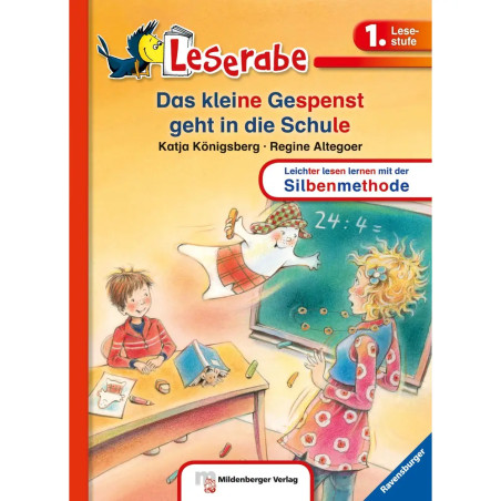 Ravensburger 38560 Leserabe mit Mildenberger Silbenmethode: Das kleine Gespenst geht in die Schule E