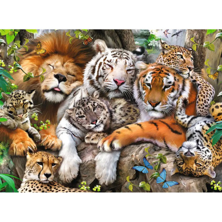 Ravensburger 12721 Puzzle Schmusende Raubkatzen 200 Teile XXL