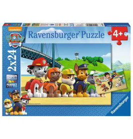 Ravensburger 9064 Puzzle Heldenhafte Hunde 2 X 24 Teile