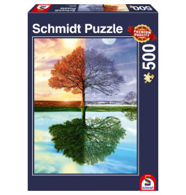 Schmidt Spiele Puzzle Jahreszeiten-Baum, 500 Teile