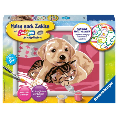 Ravensburger 28031 Malen nach Zahlen Beste Freunde Malen nach Zahlen Serie E