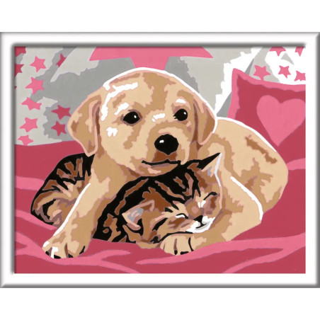 Ravensburger 28031 Malen nach Zahlen Beste Freunde Malen nach Zahlen Serie E