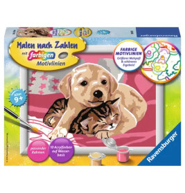 Ravensburger 28031 Malen nach Zahlen Beste Freunde Malen nach Zahlen Serie E