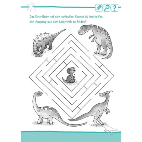 Rätselspaß Dinosaurier ab 6 Jahren