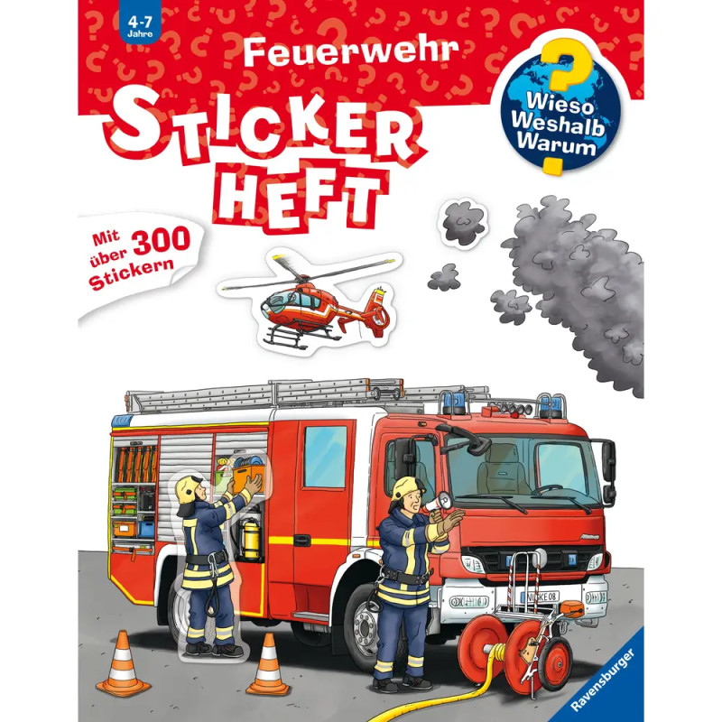 Ravensburger 32678 Wieso? Weshalb? Warum? Stickerheft: Feuerwehr WWW-Malbuch (ab 01 06)
