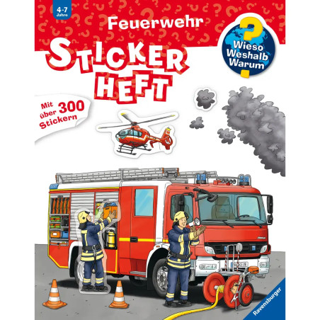 Ravensburger 32678 Wieso? Weshalb? Warum? Stickerheft: Feuerwehr WWW-Malbuch (ab 01 06)
