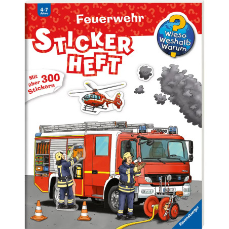 Ravensburger 32678 Wieso? Weshalb? Warum? Stickerheft: Feuerwehr WWW-Malbuch (ab 01 06)
