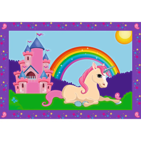 Ravensburger 27774 Malen nach Zahlen Bunte Einhornwelt Malen nach Zahlen Junior