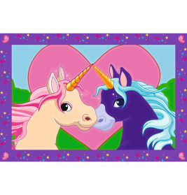 Ravensburger 27774 Malen nach Zahlen Bunte Einhornwelt Malen nach Zahlen Junior