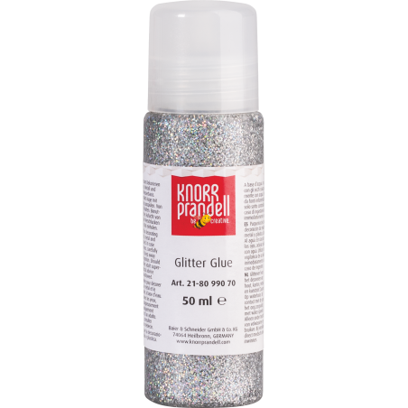 _Glitter Glue50ml silber/regen bogen