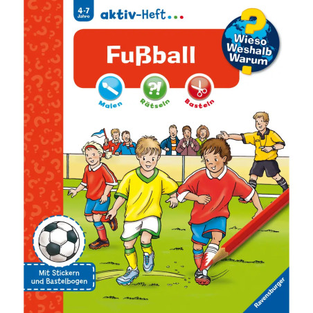Ravensburger 32697 Wieso? Weshalb? Warum? aktiv-Heft: Fußball WWW-Malbuch (ab 01 06)