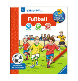 Ravensburger 32697 Wieso? Weshalb? Warum? aktiv-Heft: Fußball WWW-Malbuch (ab 01 06)