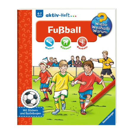 Ravensburger 32697 Wieso? Weshalb? Warum? aktiv-Heft: Fußball WWW-Malbuch (ab 01 06)