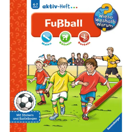Ravensburger 32697 Wieso? Weshalb? Warum? aktiv-Heft: Fußball WWW-Malbuch (ab 01 06)