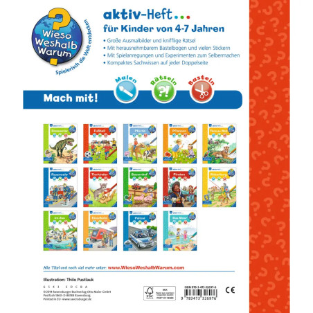 Ravensburger 32697 Wieso? Weshalb? Warum? aktiv-Heft: Fußball WWW-Malbuch (ab 01 06)