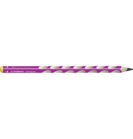 Ergonomischer Dreikant-Bleistift für Linkshänder - STABILO EASYgraph in pink - Einzelstift - Härtegr