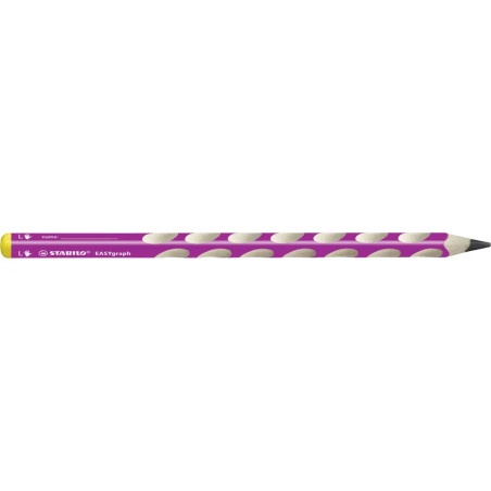 Ergonomischer Dreikant-Bleistift für Linkshänder - STABILO EASYgraph in pink - Einzelstift - Härtegr