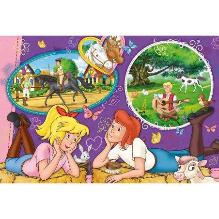Schmidt Spiele Puzzle Bibi und Tina Freundinnnen für immer 150 Teile mit Slap-Snap-Band