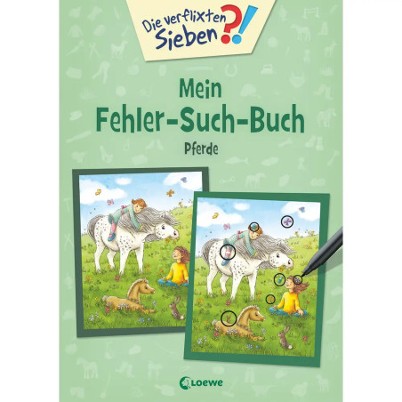 Die verflixten Sieben - Mein Fehler-Such-Buch - Pferde