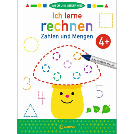 Wisch und wieder weg - Ich lerne rechnen 4+