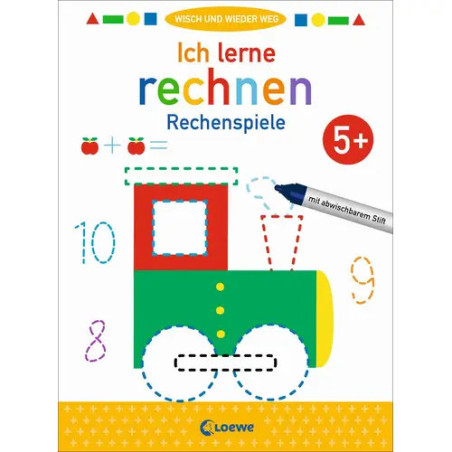 Wisch und wieder weg - Ich lerne rechnen 5+