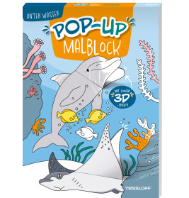 Pop-up Malblock. Unter Wasser