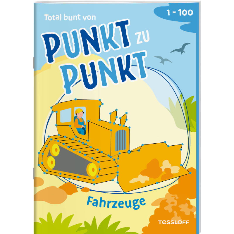 Total bunt von Punkt zu Punkt. Fahrzeuge