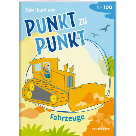 Total bunt von Punkt zu Punkt. Fahrzeuge