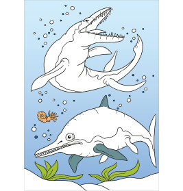 Zaubermalblock. Magische Muster. Dinosaurier