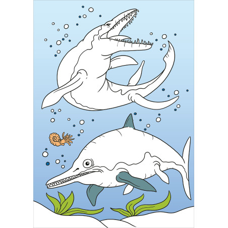 Zaubermalblock. Magische Muster. Dinosaurier