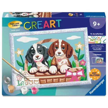 MnZ Classic  Hund im Körbchen Serie Ro