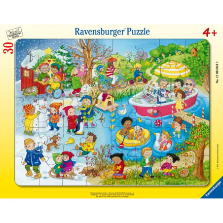 Puzzle Die Jahreszeiten am See 30-48 Teile