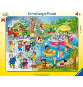 Puzzle Die Jahreszeiten am See 30-48 Teile