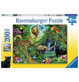 Ravensburger 12660 Puzzle Tiere im Dschungel 200 Teile XXL