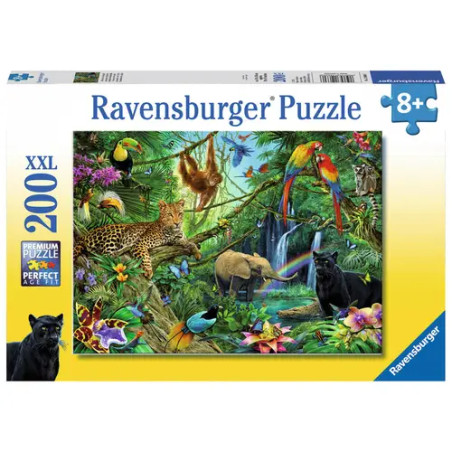 Ravensburger 12660 Puzzle Tiere im Dschungel 200 Teile XXL