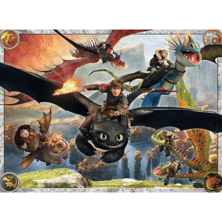 Ravensburger 10015 Puzzle Drachenzähmen leicht gemacht 150 Teile XXL