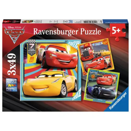 Ravensburger 8015 Puzzle Bunte Flitzer 3 X 49 Teile