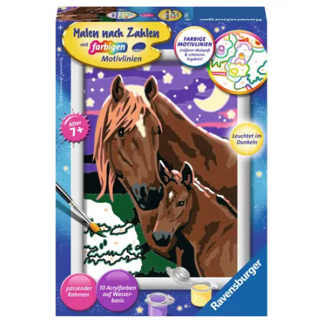Ravensburger 27844 Malen nach Zahlen Pferde Malen nach Zahlen Sonderserie E
