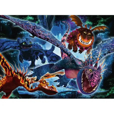 Ravensburger 13710 Puzzle Leuchtende Dragons 100 200 Teile XXL