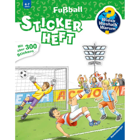 Ravensburger 32962 Wieso? Weshalb? Warum? Stickerheft: Fußball WWW-Malbuch (ab 01 06)