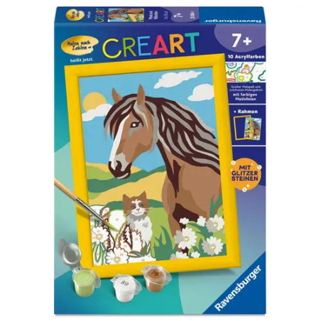 MnZ Pferd und Kätzchen