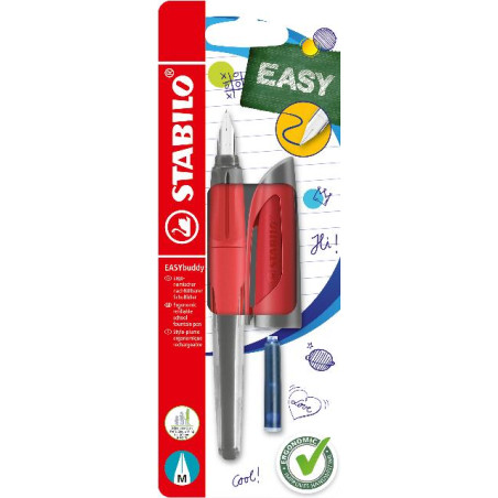 Stabilo EASY Buddy Füller  M Feder rot SB Karte