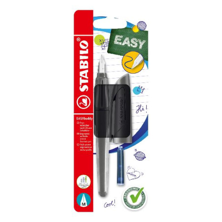 Stabilo EASY Buddy Füller  M Feder schwarz  SB Karte