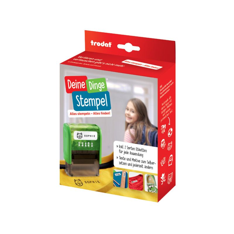 Deine Dinge Stempel trodat incl. Etiketten und