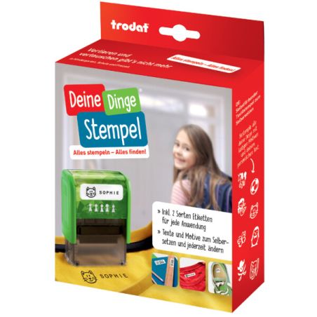Deine Dinge Stempel trodat incl. Etiketten und